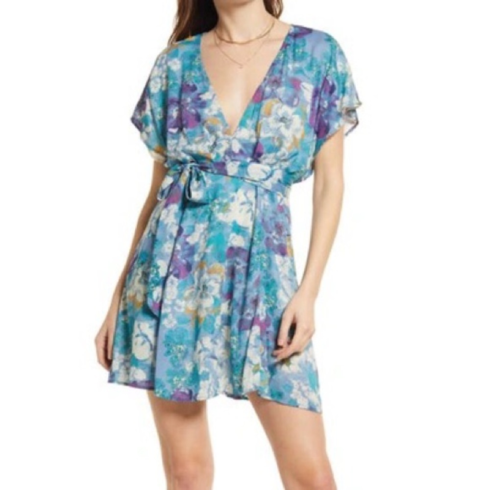 Free People Women's Freddy Tie Mini Dress